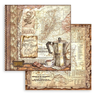 Stamperia Coffee and Chocolate Maxi Background 12x12 Inch Paper Pack (SBBL145)